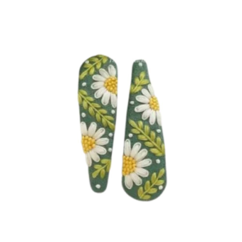 Daisy Garden Embroidered Flats